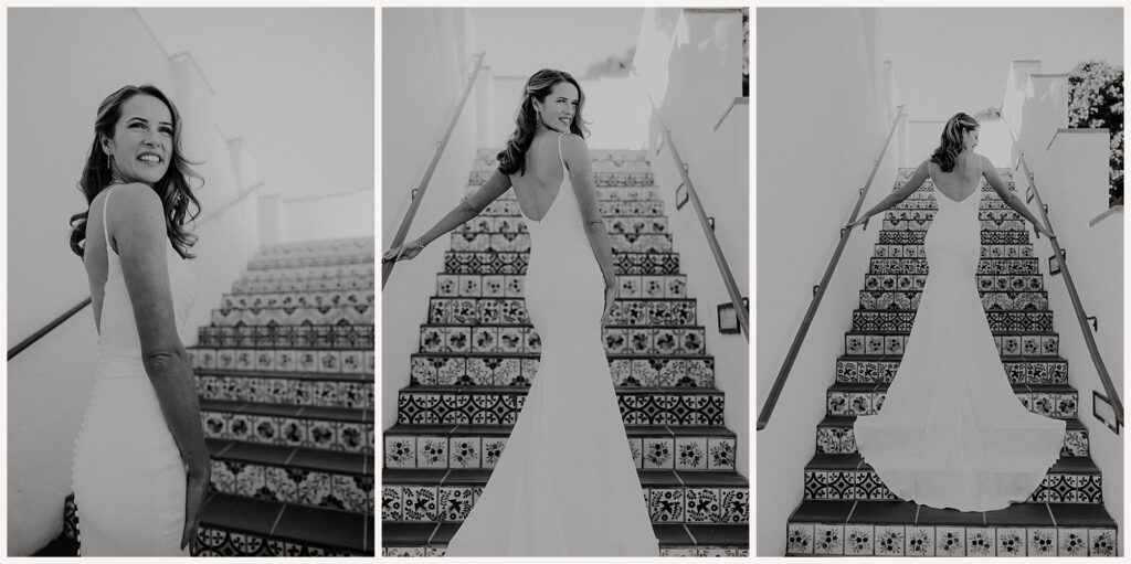 bride portrait in san clemente venue ole hanson beach club